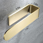 Taozun Adhesive Towel Rack/Hand Towel Holder, Stainless Steel Brushed Towel Ring - Image 5