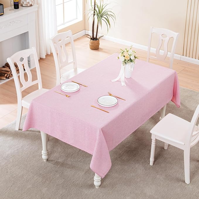 BALCONY & FALCON Rectangle Tablecloth Washable Wrinkle Resistant and Water - Image 5