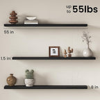 Fun Memories 55Inch Long Floating Shelves, 8 Inch Deep Shelves - Image 3