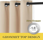 NICETOWN Blackout Living Room Curtain 63 inches Long - Image 3