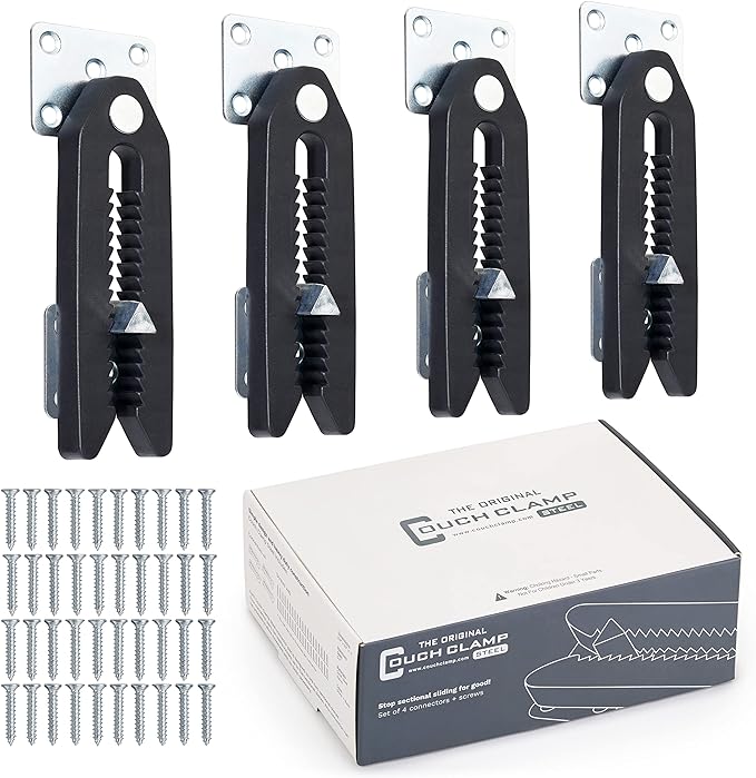 Couch Clamp Steel Non-Slip Sectional Connectors by CouchClamp
