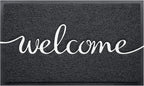 Door Mat, Welcome Mat Low Profile Floor Mat Front Doormat Indoor and Outdoor by BeneathYourFeet