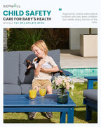 SERWALL HDPE Outdoor Patio Loveseat - Image 5