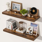 24 Inch Floating Shelves, 12 Inch Deep Floating Shelves by Unknown