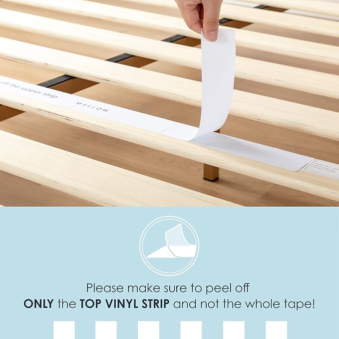 Mellow Naturalista Classic 12-Inch Solid Wood Platform Bed | Wooden Slats - Image 10