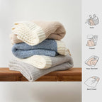 Snuggle Sac Queen Size Bedding Blanket Grey Color, Super Soft Warm Blankets - Image 7