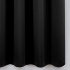 Black Blackout Curtains 34 x 84 Inch Length/Set of 2 Curtain Panels/Thermal - Image 9