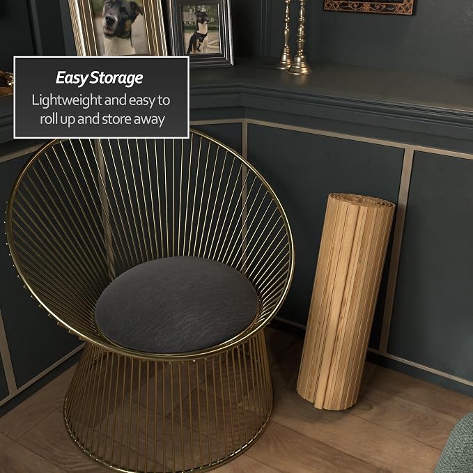2 ft. Tall Reversible Bamboo Wave Screen - Image 5