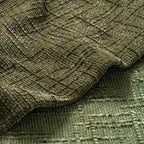 MIULEE Chenille Textured Throw Pillow Covers Olive Green 20x20 Set of 2 | - Image 2