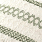 MIULEE Set of 2 Sage Green Boho Decorative Pillow Covers 18x18 Inch | Farmhouse - Image 4