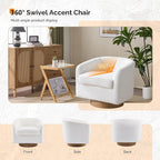 VINGLI 360°Swivel Accent Chair - Image 5