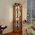 Glass Corner Display Cabinet by NALLBEIRRAA