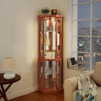 Glass Corner Display Cabinet by NALLBEIRRAA