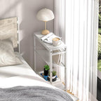 End Table for Small Space, 3-Tier Narrow Side Table - Image 6