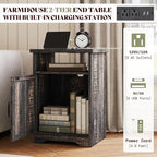 AMERLIFE 3-Piece Farmhouse Table Set Includes Coffee Table& Two End Tables - Image 5