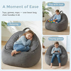 HUGHEAVEN Bean Bag Chairs for Kids, Toddler Bean Bag Chair, Comfy Cozy Reading - Image 5