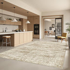 6x9 Area Rugs for Living Room, Large Washable Rug, Dining Room, Low Pile by Restydon