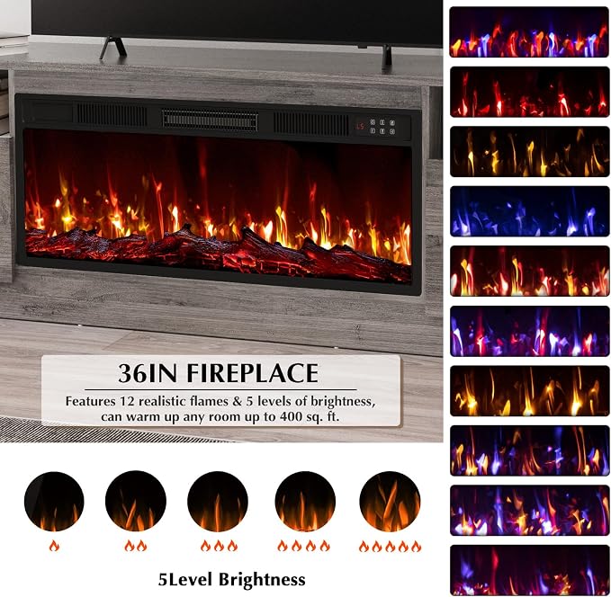 Lemberi Fireplace tv Stand - Image 4