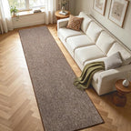 2x10 Coffee/White Runner Rug Washable Non-Slip - Image 4