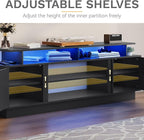 DWVO Modern TV Stand for 75 Inch TVs, Entertainment Center - Image 4