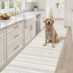cotiled Hallway 2.6x8 Runner Rugs Washable Boho Moroccan Soft Rug | Stain - Image 4