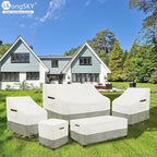 Outdoor 2-Seater Loveseat Cover, Patio Sofa Covers Fits up to 58W x 32.5D x 31H - Image 8