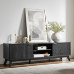 OKD 70" Mid Century Modern Fluted TV Stand, Entertainment Center, Media Console by OKD