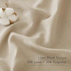 NICETOWN Linen Angora Curtains 120 inches Long - Image 4