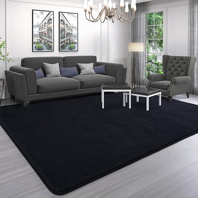 4x6 Area Rugs for Living Room Non Slip Dorm Bedroom Rug, Minimalist Washable - Image 8