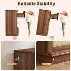 HUAHUU 9 Drawer Dresser for Bedroom, 60 Inch Long Dressers & Rattan Chest of - Image 7