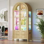Vlsrka 71" Arched RGB Curio Cabinet - Image 9