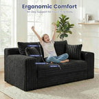 3-in-1 Convertible Sofa Bed: Boneless Loveseat Sleeper & Folding Couch Bed - Image 6