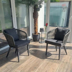 PURPLE LEAF Patio Dining Chair Set Modern Wicker Outdoor Furniture Seating - Image 3