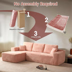 ovios 104" Cloud Boneless Couch - Image 4