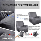 ANARACHON Recliner Chair Covers Leather Like, 4 Pieces Recliner Cover - Image 6