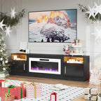 PRETZI Fireplace TV Stand with 36" Fireplace Up to 90" TVs, Remote Control - Image 7