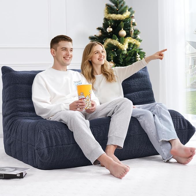 Bean Bag Loveseat Chair Big Sofa Beanbag Chair - Image 7