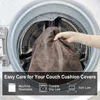ANARACHON Leather Look Couch Cushion Covers Sofa Seat Slipcovers Sets Couches - Image 9