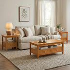 SIMPLIHOME Warm Shaker Solid Wood 20 inch Wide Rectangle Transitional End Side - Image 4