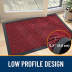 OLANLY Front Door Mat Outside Entrance 35x23, Waterproof Heavy-Duty Doormat | - Image 5
