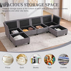 113" Modular Sectional Sofa Couch - Image 4
