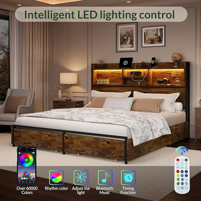 LARMACE King Size Bed Frame - Image 4