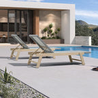 PURPLE LEAF Extra Large Patio Chaise Lounge 2 Pieces French Outdoor Wicker - Image 3