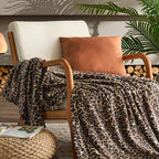 BEDELITE Fleece Blanket Soft Plush Twin Size Blanket Brown Leopard 60"x80" | - Image 4