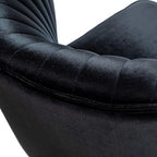 HULALA Home Velvet Accent Chair Set of 2, Modern Armless Upholstered Side Chair - Image 7
