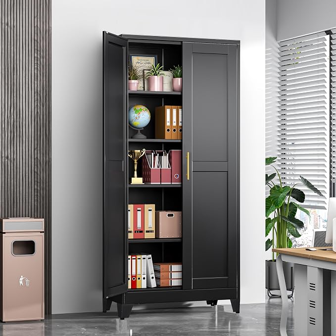 GAIOUS 71" Tall Metal Storage Cabinet - Image 3