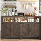 knoworld Buffet Sideboard with Storage Farmhouse with 4 Doors, Dining Room - Image 7
