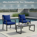 24x24 Inch Outdoor Chair Cushions Set of 2, Patio Furniture Cushions - Image 2