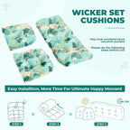 DANGHOOGY Wicker Chair Cushions, Waterproof Outdoor Loveseat Cushions - Image 6