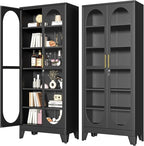 PAOFIN 75" H Locking Display Cabinet by PAOFIN